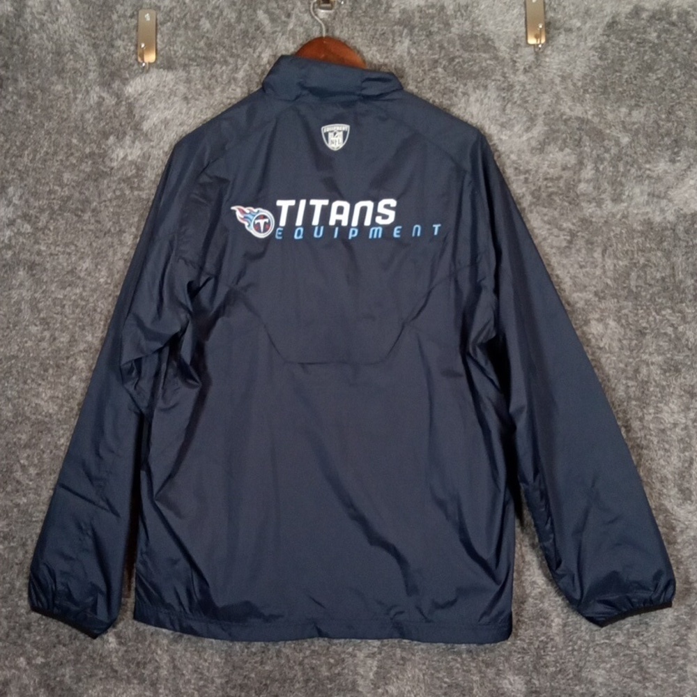 Reebok Equipment NFL Windbreaker Tennessee Titans Football Team Mens S